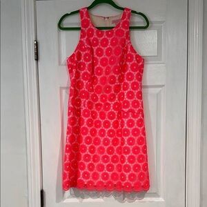 Floral Pink Sleeveless Dress